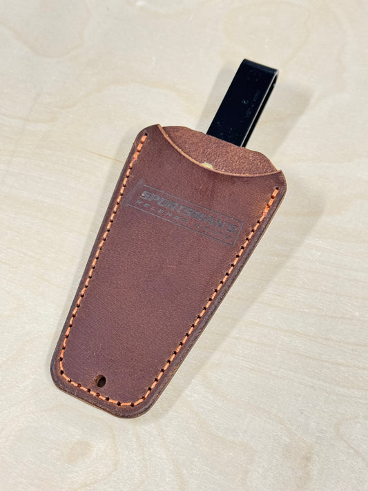 Custom Leather Sheath w/ Belt Clip
