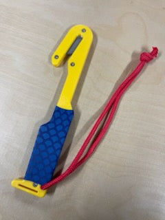 Sportsman's Release Knife with Blue Grip Handle