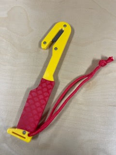 Sportsman's Release Knife with Red Grip Handle